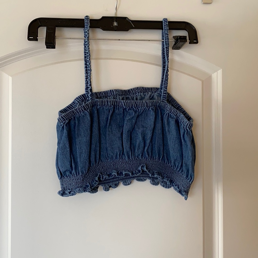 Blue Jean crop top